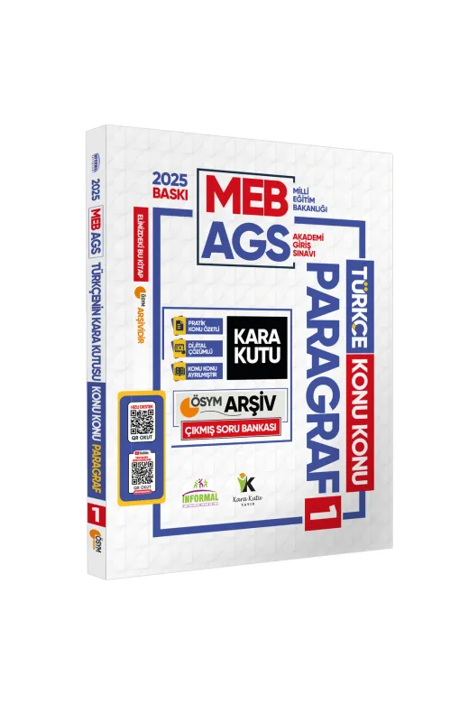 Karakutu Yayınları MEB-AGSTurkce4LÜSet4050 2025 Meb-Ags Türkçe Kara Kutu Ösym Çıkmış Soru Bankası 4Lü Full Set Konu Özetli Dijital Çözümlü