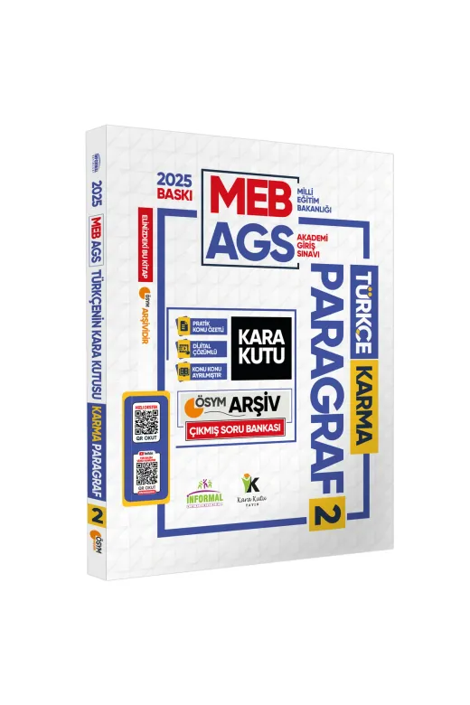 Karakutu Yayınları MEB-AGSTurkce4LÜSet4050 2025 Meb-Ags Türkçe Kara Kutu Ösym Çıkmış Soru Bankası 4Lü Full Set Konu Özetli Dijital Çözümlü