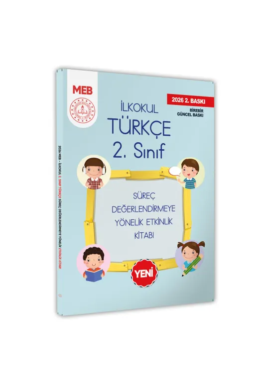 Karakutu Yayınları MEB2sınıfTurkceSurec 2026 Meb İlkokul 2.sınıf Türkçe Süreç Değerlendirmeye Yönelik Etkinlik Kitabı (Renkli)Baski Ücreti