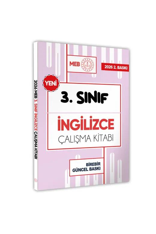 Karakutu Yayınları Meb3sınıfİngilizceÇALIŞKİTABI 2026 Meb Ödm İlkokul 3.sınıf İngilizce Çalışma Kitabı Alıştırmalı Soru Bankası Baski Ücreti