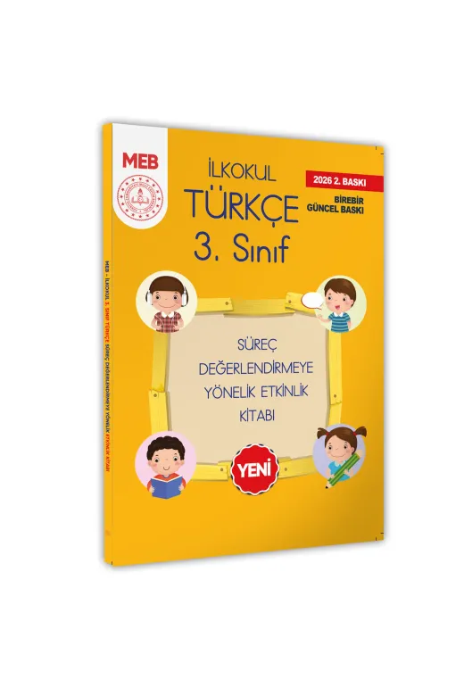 Karakutu Yayınları MEB3sınıfTurkceSurec 2026 Meb İlkokul 3.sınıf Türkçe Süreç Değerlendirmeye Yönelik Etkinlik Kitabı Baski Ücreti