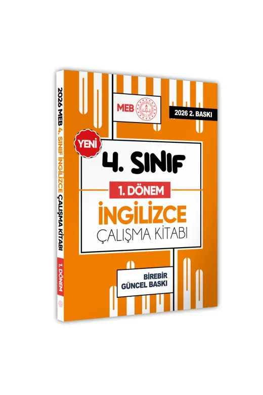 Karakutu Yayınları Meb4sınıfİngilizce1ÇALIŞKİTABI 2026 Meb Ödm İlkokul 4.sınıf İngilizce 1.dönem Çalışma Kitabı Alıştırmalı/soru Bankası Baski Ücreti