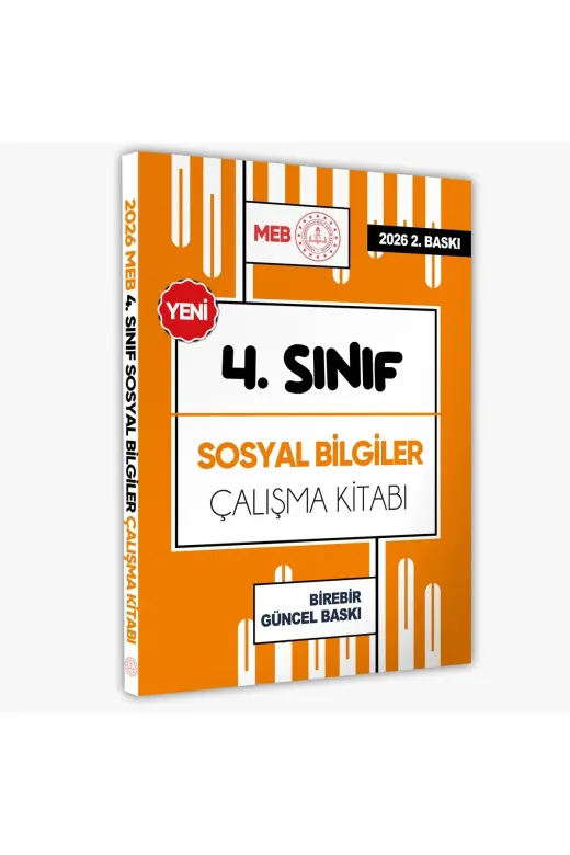 Karakutu Yayınları Meb4sınıfSosyalBilgilerÇALIŞKİTABI 2026 Meb Ödm İlkokul 4.sınıf Sosyal Bilgiler Çalışma Kitabı Alıştırmalı Soru Bankası  Baski Ücreti