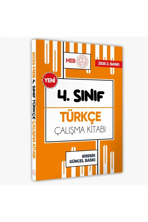 Karakutu Yayınları Meb4sınıfTurkceÇALIŞKİTABI 2026 Meb Ödm İlkokul 4.sınıf Türkçe Çalışma Kitabı Alıştırmalı/etkinlikli Soru Bankası Baski Ücreti