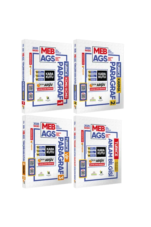 Karakutu Yayınları MEBAGSkd-EğitimALTINPAKET Meb-Ags Kara Kutu Ösym Çıkmış Soru Bankası En Kapsamlı Full Altin Paket Konu Özetli Çözümlü Set