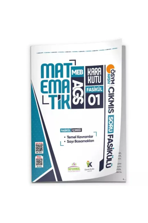 Karakutu Yayınları MEBAGSmatFasikül1ve2SET-30lu 2026 Meb Ags Matematik Kara Kutu 8Li Fasikül Seti Ösym Çıkmış Soru Bankası Çözümlü Modüler Paket