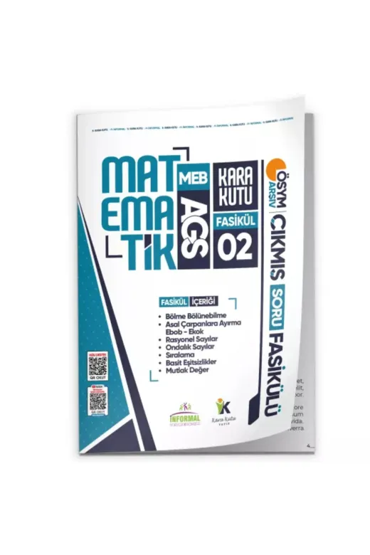 Karakutu Yayınları MEBAGSmatFasikül1ve2SET-30lu 2026 Meb Ags Matematik Kara Kutu 8Li Fasikül Seti Ösym Çıkmış Soru Bankası Çözümlü Modüler Paket