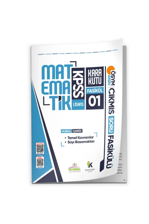 Karakutu Yayınları TYC654e21be04de63c77d5e8 2026 Kpss Matematik Kara Kutu 1.fasikül Ösym Çıkmış Soru Temel Kavramlar Sayı Basamakları Modülerset