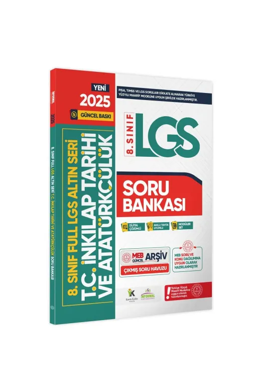 Karakutu Yayınları TYCa881a77457037fb441d91 8.sınıf Full Lgs Altın Seri (Fulas) İnkilap Tarihi Meb Çıkmış Soru Bankası Modüler Seti Çözümlü