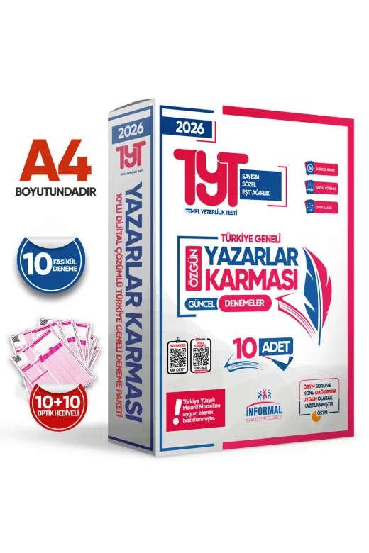 Karakutu Yayınları TYTAYT7liDNMPKT4046 2026 Yks-Tyt-Ayt Tıpkı-Karma-Çıkmış Güncel Türkiye Geneli Deneme Paketi (55 Adet)
