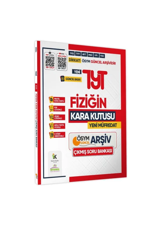 Karakutu Yayınları TYTFIZIK4050 2025 Yks-Tyt Fiziğin Kara Kutusu Ösym Soru Havuzu Bankası Konu Özetli Dijital Çözümlü
