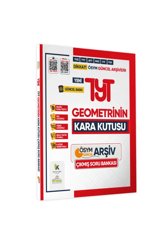 Karakutu Yayınları TYTGEOMETRI4050 2025 Tyt Geometrinin Kara Kutusu Ösym Çıkmış Soru Havuzu Bankası Konu Özetli Video/pdf Çözümlü