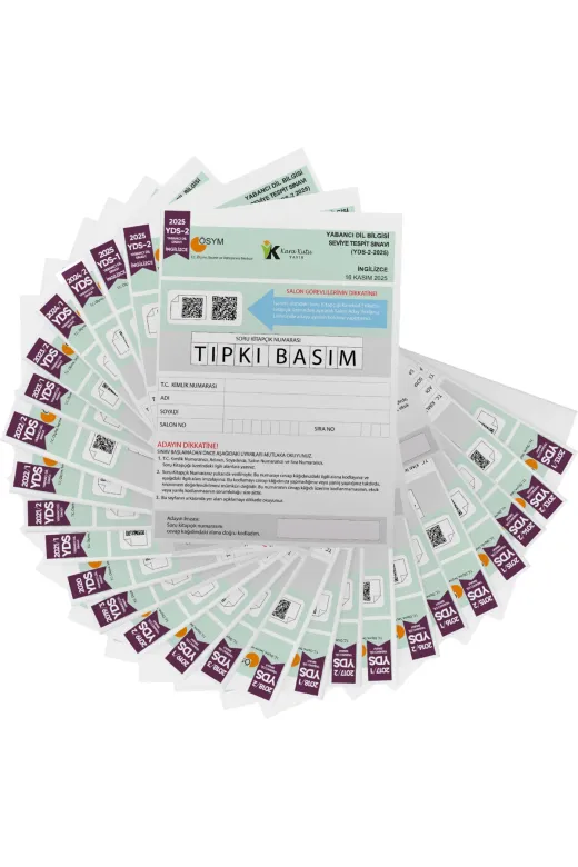 Karakutu Yayınları TYTSOSTEKKITAP4042 2026 Yds İngilizce Ösym Tıpkı Basım Çıkmış Soru Deneme Paketi 28Li Dijital Çözümlü Fasikül Seti