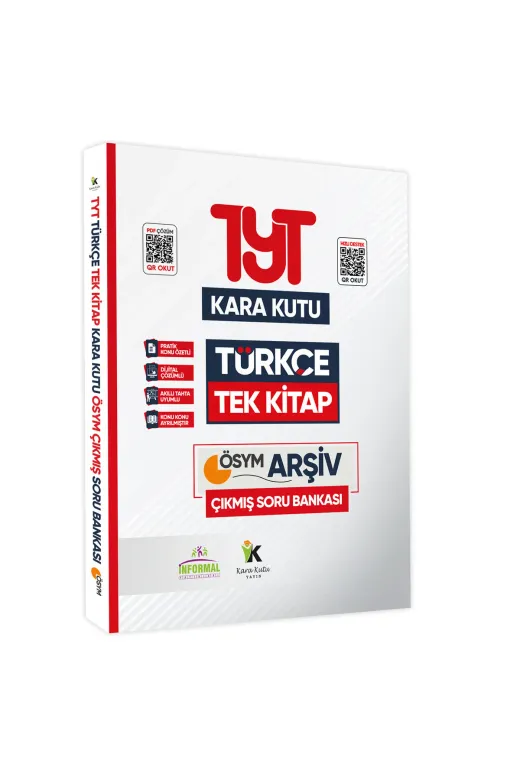Karakutu Yayınları TYTTURKCEtekKITAP4046 Yks-Tyt Türkçenin Kara Kutusu Tek Kitap Konu Özetli D.çözümlü Ösym Arşiv Çıkmış Soru Bankası