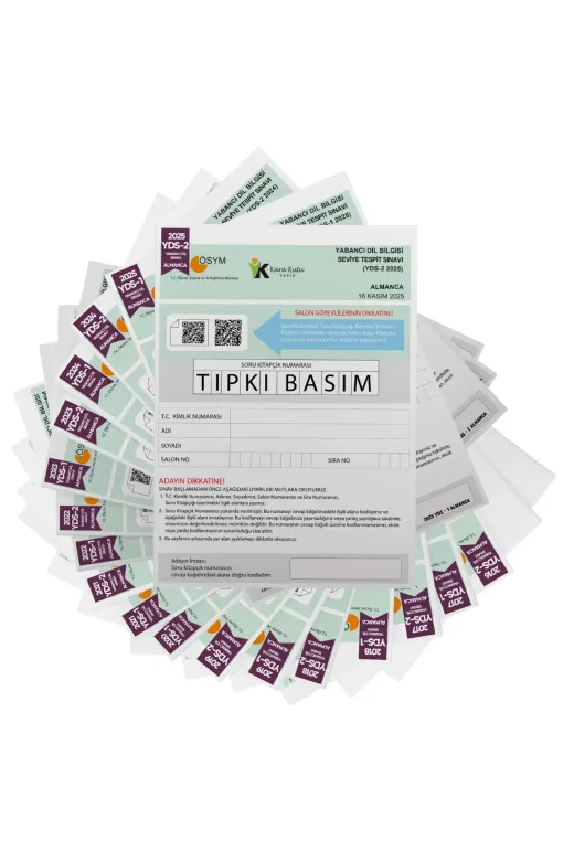 Karakutu Yayınları YDSTıpkıAlman18li4050 2026 Yds Almanca Ösym Tıpkı Basım Çıkmış Soru Deneme Paketi 24Lü Fasikül Seti