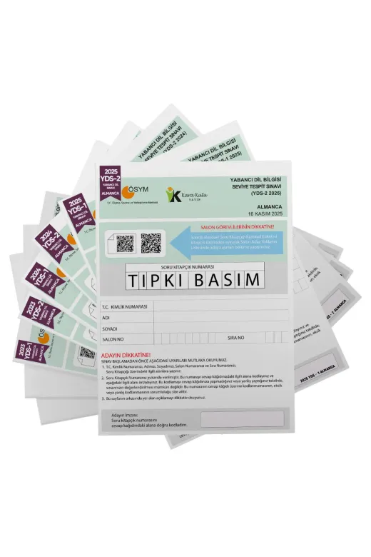 Karakutu Yayınları YDSTıpkıAlmanca6lı 2026 Yds Almanca Ösym Tıpkı Basım Çıkmış Soru Deneme Paketi 6Lı Fasikül Seti