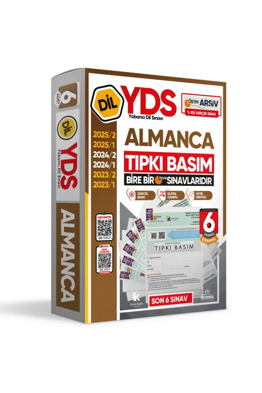 Karakutu Yayınları YDSTıpkıAlmanca6lı 2026 Yds Almanca Ösym Tıpkı Basım Çıkmış Soru Deneme Paketi 6Lı Fasikül Seti