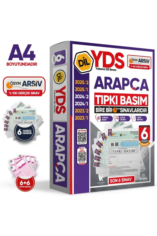 Karakutu Yayınları YDSTıpkıARAPÇA6lı 2026 Yds Arapça Ösym Tıpkı Basım Çıkmış Soru Deneme Paketi 6Lı Fasikül Seti