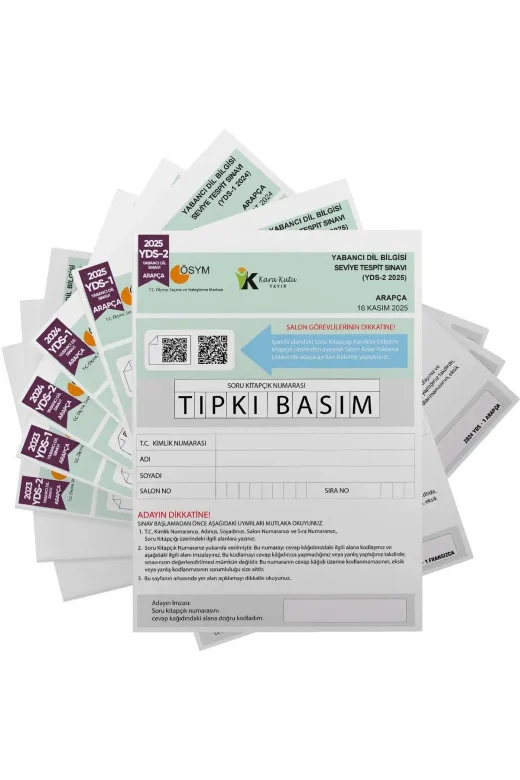 Karakutu Yayınları YDSTıpkıARAPÇA6lı 2026 Yds Arapça Ösym Tıpkı Basım Çıkmış Soru Deneme Paketi 6Lı Fasikül Seti