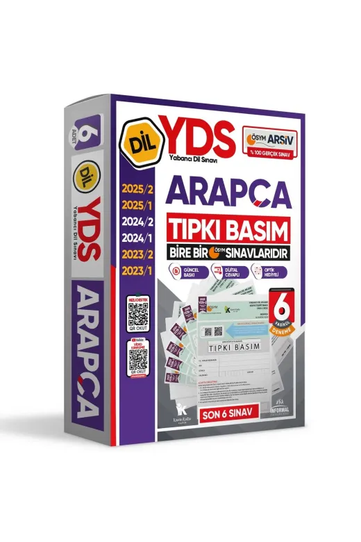 Karakutu Yayınları YDSTıpkıARAPÇA6lı 2026 Yds Arapça Ösym Tıpkı Basım Çıkmış Soru Deneme Paketi 6Lı Fasikül Seti