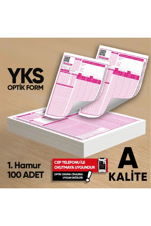 Karakutu Yayınları YKSMSÜ80GRoptik100FRM4052 Yks-Msü Deneme Sınavları İçin 100 Adet Optik Form