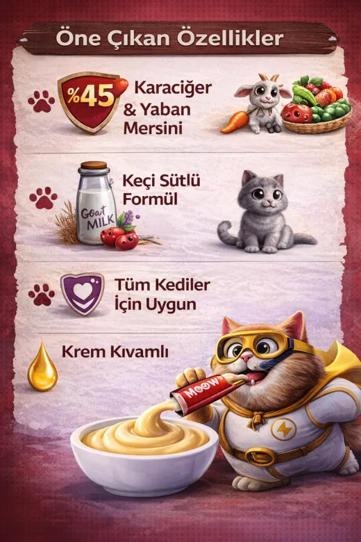 karamelpet 13441-6 Ciğerli Kızılcıklı Keçi Sütlü Kedi Krema Ödülü 6X12G