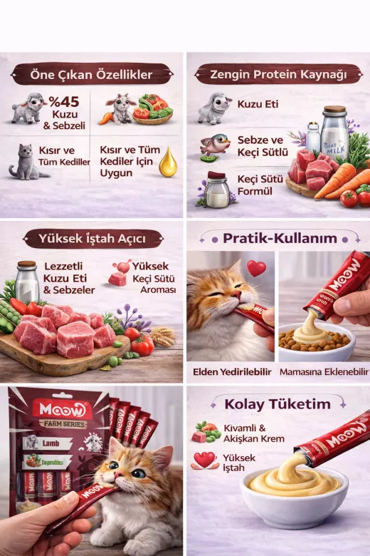 karamelpet 13441-7 Kuzu Etli, Sebzeli Ve Keçi Sütlü Kedi Krema Ödülü (6X12 Gr)