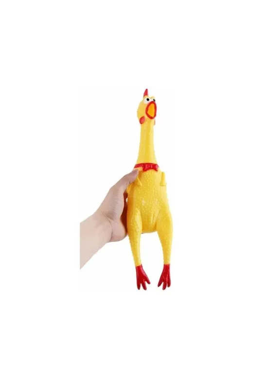 karamelpet KP-OTNHRZ-15CM Sesli Horoz Eğlenceli Köpek Ve Kediler İçin Sesli Öten Horoz Oyuncak 15 Cm