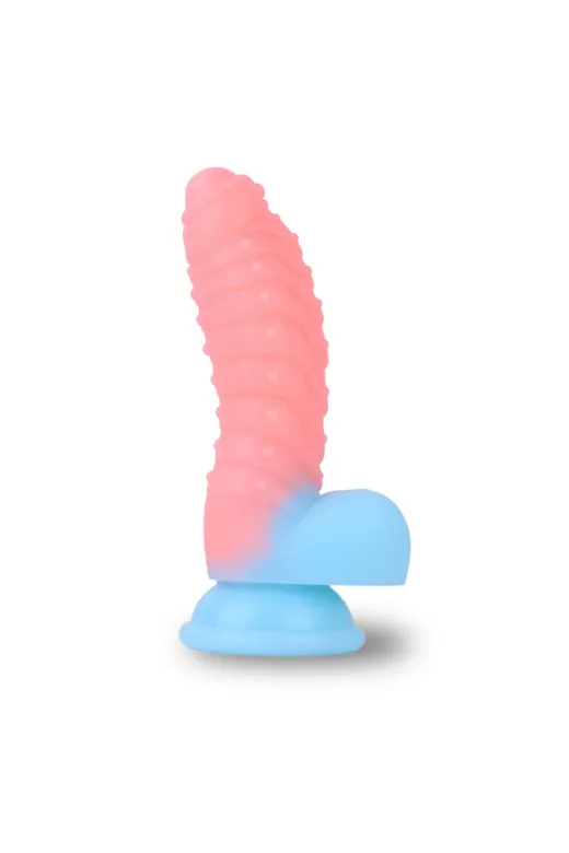 Karanlıkta Parlayan Tırtıklı Dildo Ultra Yumuşak Realistik Yapay Penis