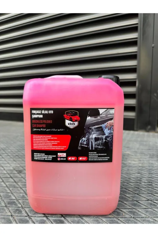 KARES PEMBE RENKLİ CİLALI KÖPÜK Pempe Renkli Cilalı Oto Köpük 4 Lt