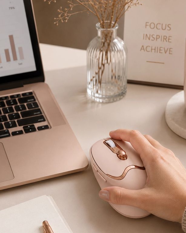 Kargolat 126916210 Ergonomik Tasarımlı Kablosuz Mouse Bluetooth Ve Usb Alıcılı