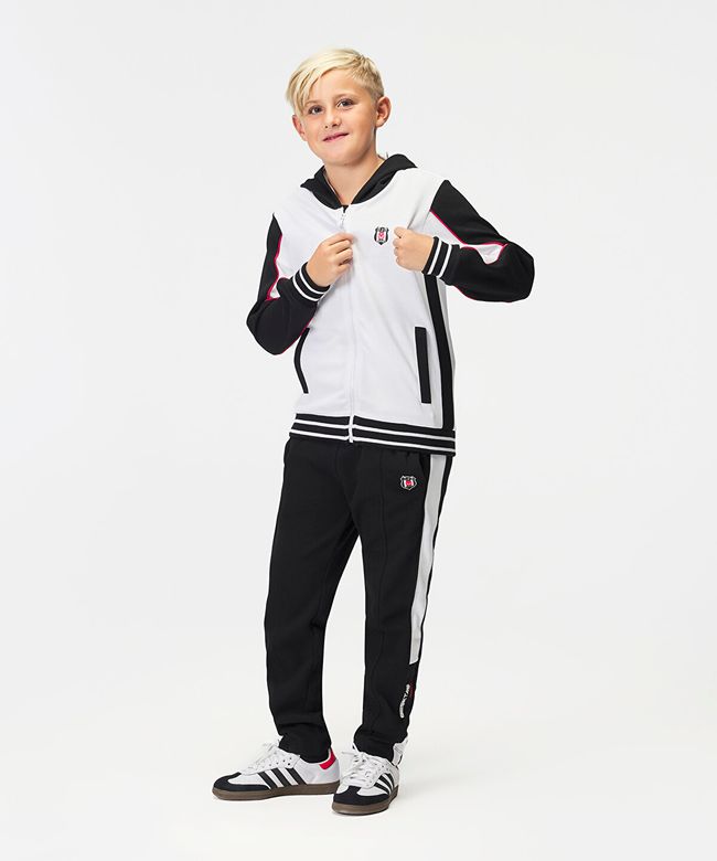 Kartal Yuvası 6526271T3 Beşiktaş Jr Kapüşonlu Fermuarlı Sweatshirt