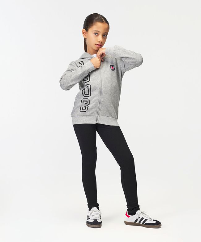 Kartal Yuvası 6526272T3 Beşiktaş Jr Kapüşonlu Fermuarlı Sweatshirt