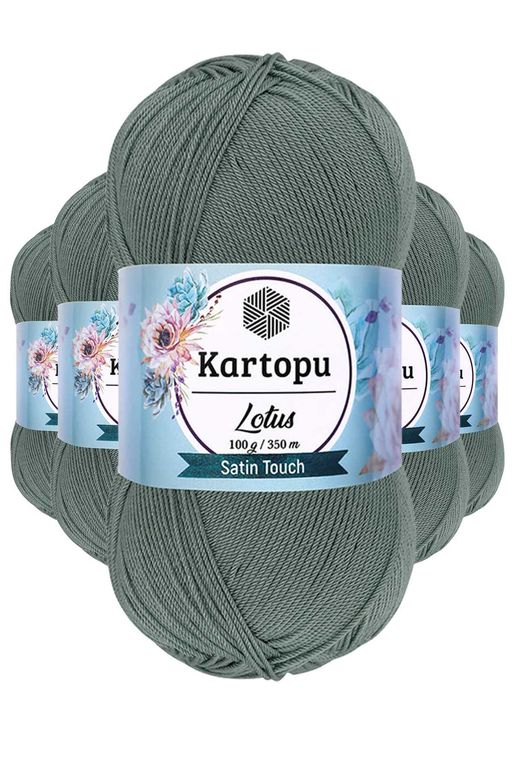 Kartopu RT-RYL-5ARKRLOTK943 5 Adet Lotus Bikini Büstiyer Bluz Örgü İpi  K943 Çağla