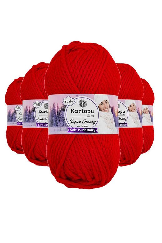 Kartopu RT-RYL-5ARKTSPCNK160 5 Adet Super Chunky Kalın Kışlık El Örgü Ipliği 100 Gr K160