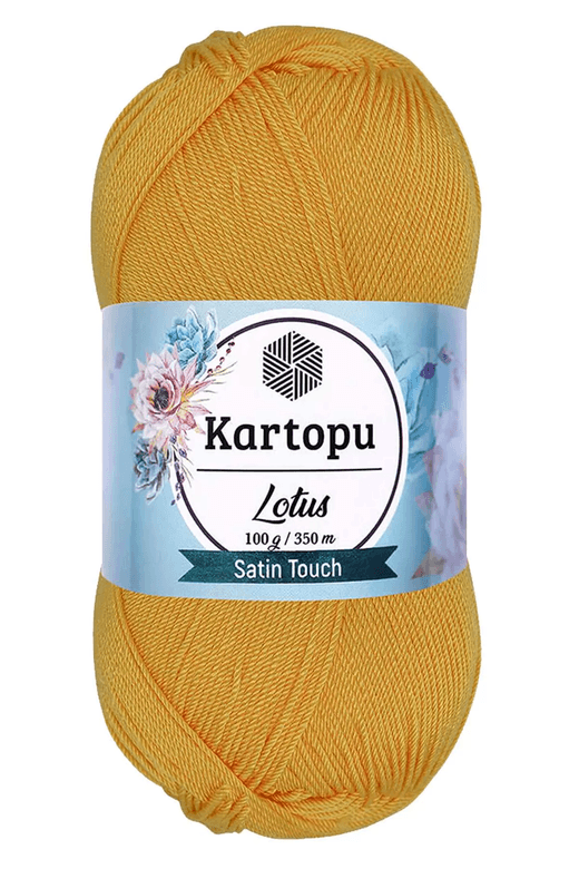 Kartopu RT-XJXAL8BM2F 1 Adet Lotus Bikini Büstiyer Bluz Örgü İpi  K318 Koyu Sarı