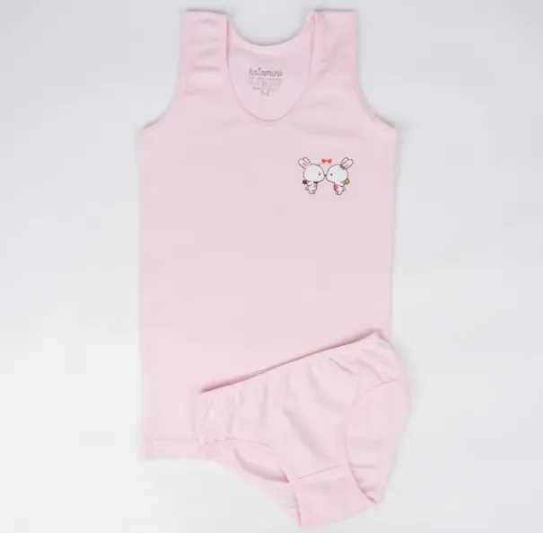 Katamino Pearly Kız Geniş Askılı Slip Takım K128644 Asorti