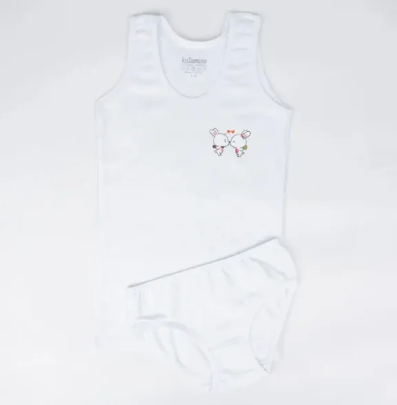 Katamino Pearly Kız Geniş Askılı Slip Takım K128644 Asorti