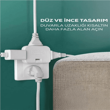 KATLANIR PRİZ 3 GÖZLÜ