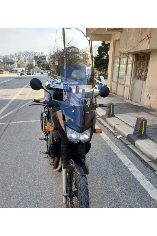 Kawasaki KLE 500 Ön Cam 2005-2008 Model 58cm Füme Renkli 4mm UZUN