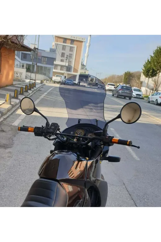 Kawasaki KLE 500 Ön Cam 2005-2008 Model 58cm Füme Renkli 4mm UZUN