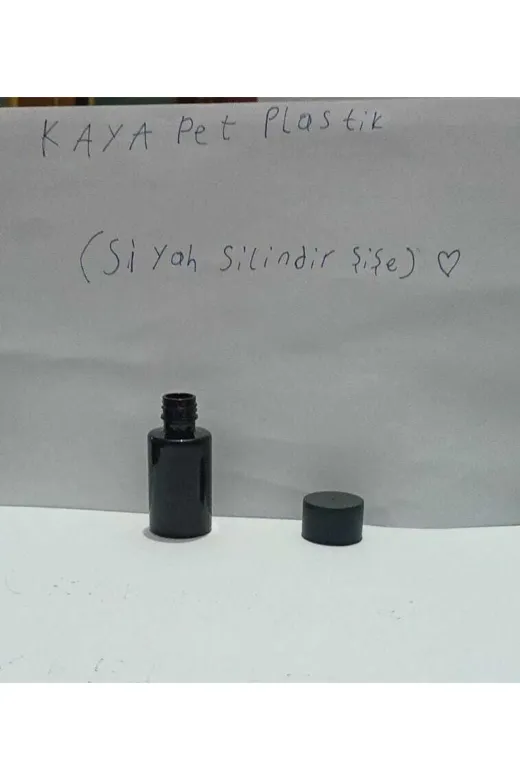 Kayapet KAYAPET66 Siyah Boş Şişe, Şampuan Saç Kremi Duş Jeli Şişesi, Kuaför Şişesi, Kolonya Kozmetik 50 Adet