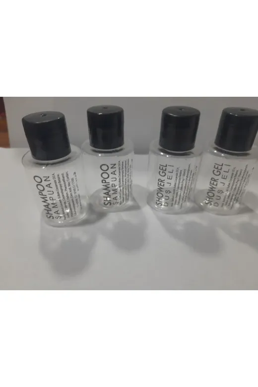 Kayapet OKYANUSBUKLET4 100 Tane Mini Şampuan 100 Adet Duş Jeli Boş Ambalaj Şişesi , 30 Ml Toplamda 200 Adet