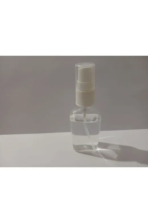 Kayapet TYBAQRHV482M87TL71 Plastik Fısfıslı Kolonya Şişesi 50  Adet 35 Cc, Sprey Başlikli Yassi Şişe 35 Ml