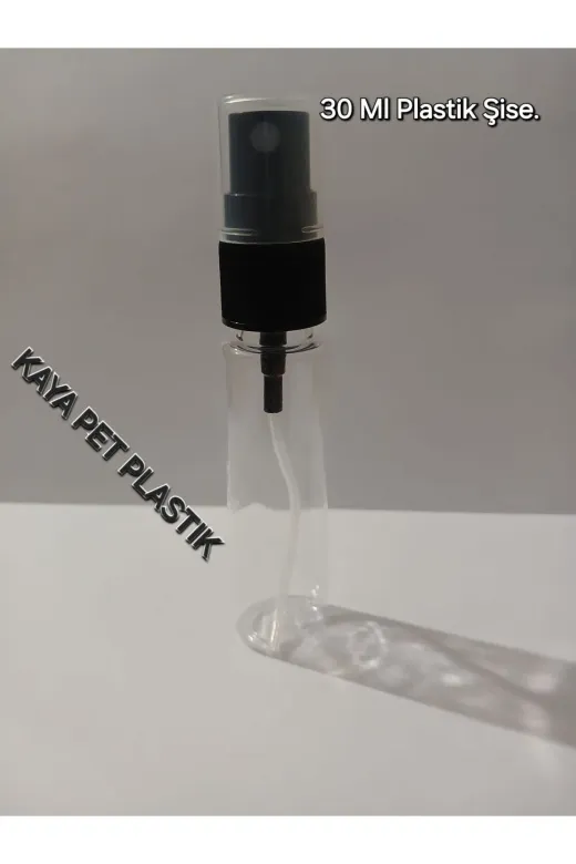 Kayapet TYBQHNQI47TYSQK220 Plastik Fısfıslı Kolonya Şişesi 500 Adet 30 Cc, Sprey Başlikli Silindir Şişe 30 Ml,kuaför Malzemesi