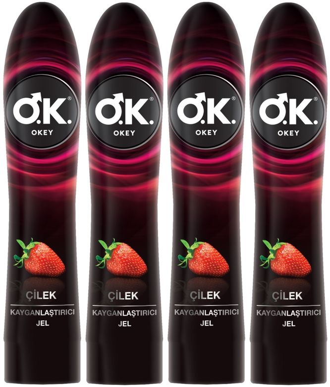 Kayganlaştırıcı Jel 100ML Çilekli (4 Lü Set)