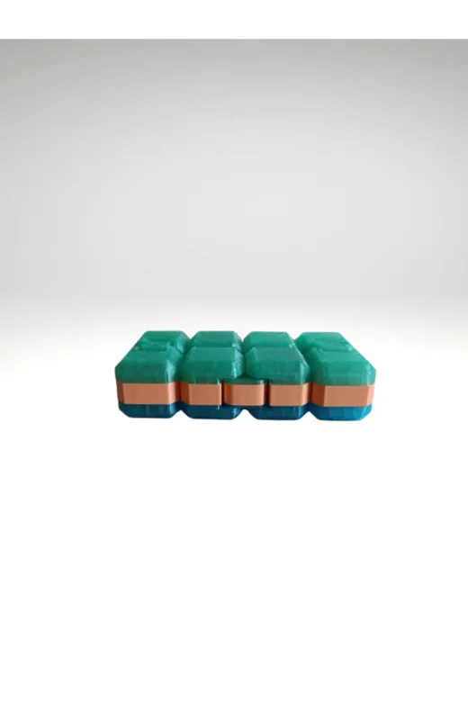 KENAR KNR263 Sonsuzluk Küpü (Mavi+Turuncu+Yeşil)