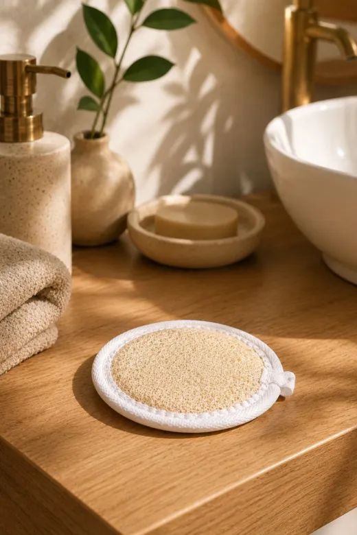 Kesecim KESE-8 Doğal Kabak Lifli Hakiki Yüz Kesesi - Banyo Hamam Kesesi