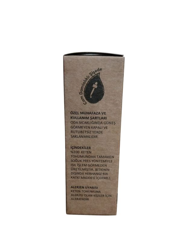 KETENTOHUMU YAĞI Doğal Soğuk Sikim Keten Tohumu Yaği Lezzetseli Yöresel (50 Ml)