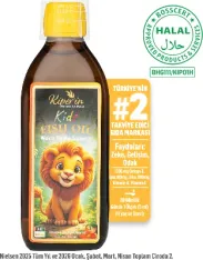 Kids Fish Oil | Çocuk Özel | Yüksek Balık Yağı 1800, Omega 3 1206mg, Epa:180mg, Dha:900mg | 150ml